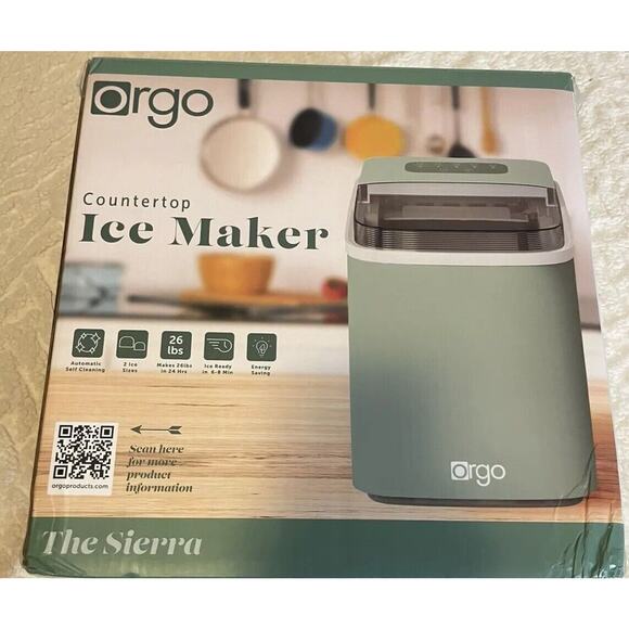 Orgo Products The Sierra Countertop Ice Maker, Bullet Shaped Ice Type, Excellent - Picture 1 of 9